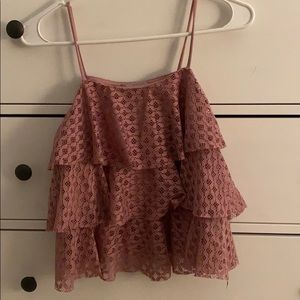 Charlotte Russe layered crop top